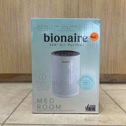 BIONAIRE MEDIUM ROOM SIZE 360* AIR PURIFIER.