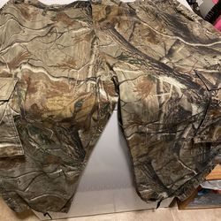 2 Pair Of Realtree Camo Pants 44 Through 46 Size $15 each