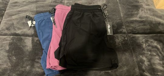 Holesy Athletic Shorts 3-Pack