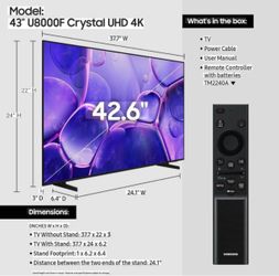 Barely use Samsung smart tv 43in
