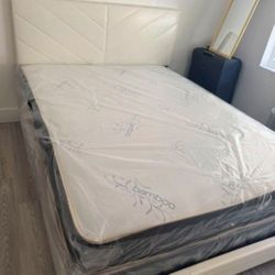 New Queen Size Bed Frame With Mattress New Bedroom Furniture Cama Queen 