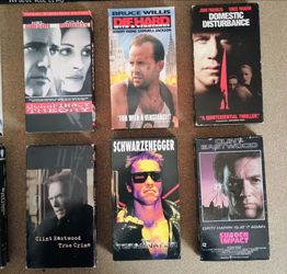 Lot of 6 Action VHS Tapes