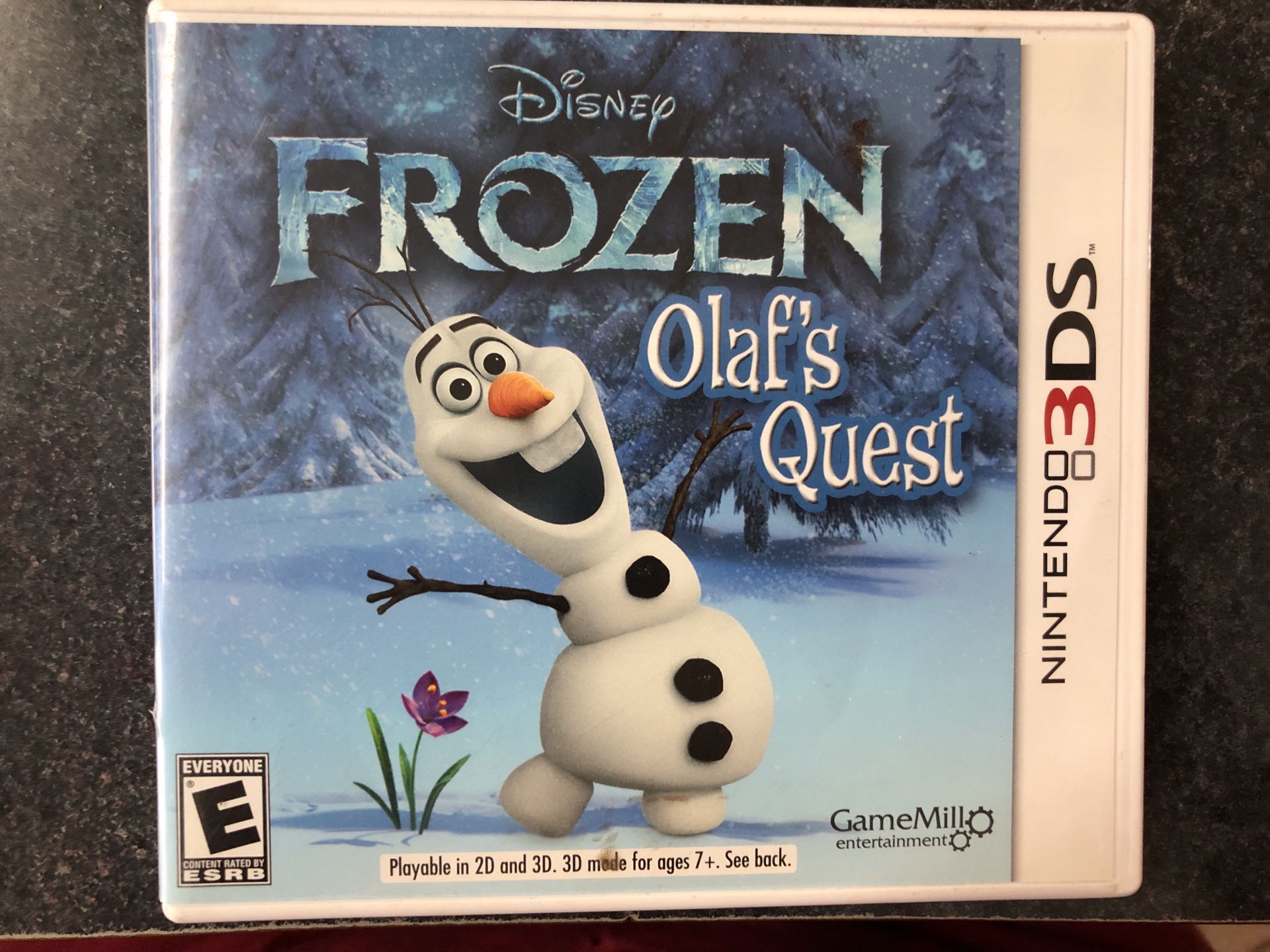 Disney Frozen Olaf’s Quest game for Nintendo 3Ds