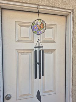 40” butterfly 🦋 stain glass wind chime