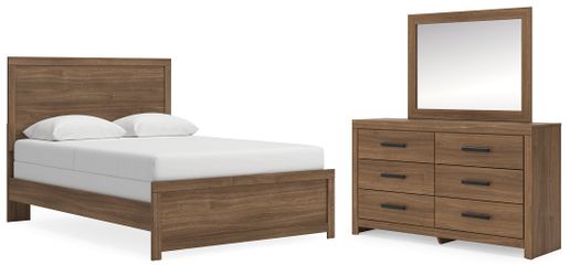 Broachmyn Auburn Queen Panel Bed, Dresser and Mirror (Online Special Price)