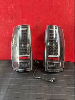 2007 - 2014 Chevy Tahoe Tail Lights Black LED NEW