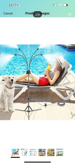 Brand new in box Standing Misters for Outside Patio, Adjustable Height 5.3 FT Stand Misting System for Cooling Outdoor, Portable Water Mister for Mist