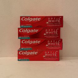 Colgate Optic White Stain Fighter (Fresh Mint Gel) Bundle Set