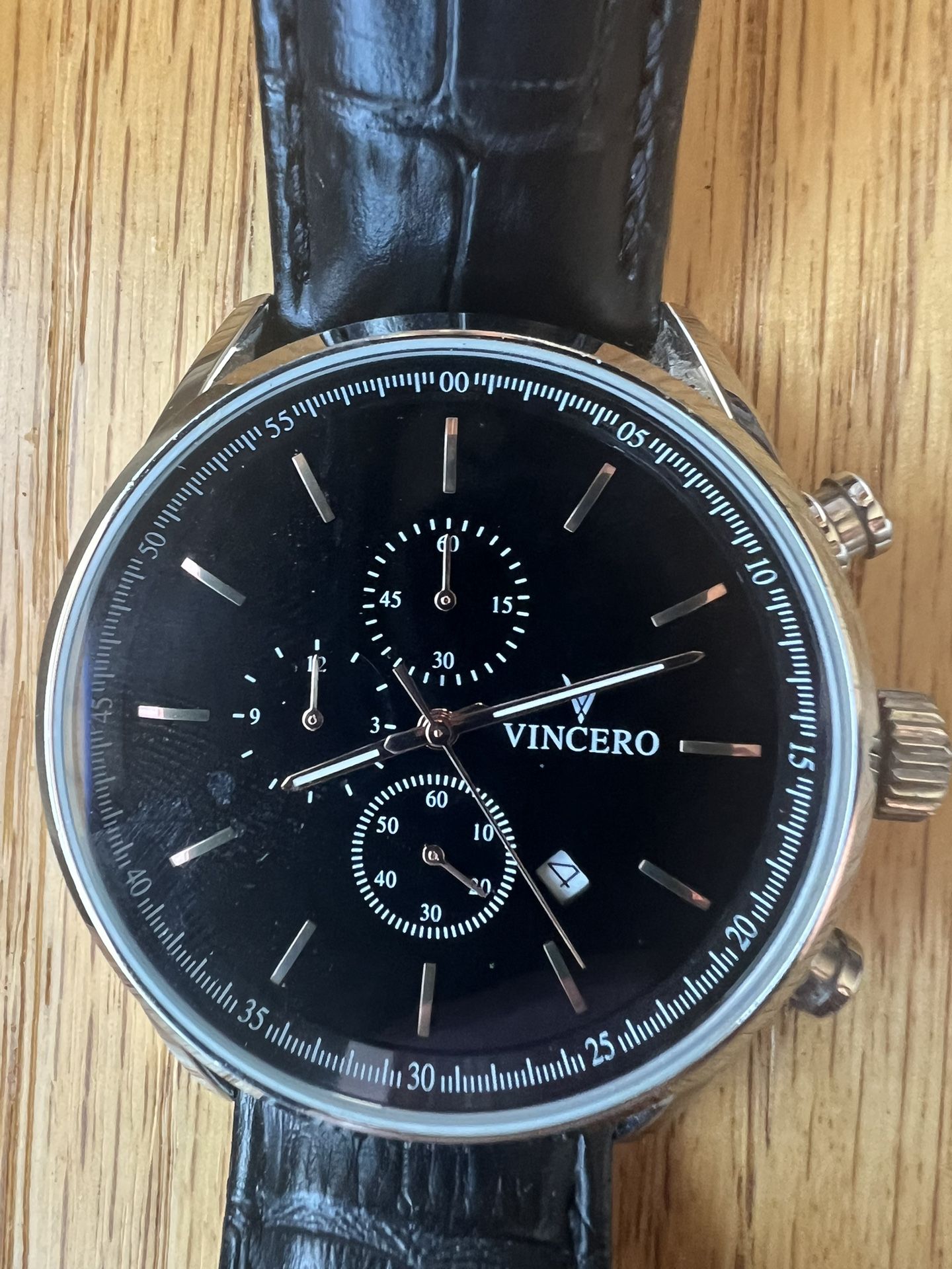 Vincero Black Leather Watch for Sale in Chicago IL OfferUp