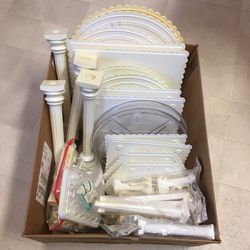 Wilton Wedding Cake Decorating Supplies Huge Lot Tier Plates Pillars Swans Tip Case Round Square