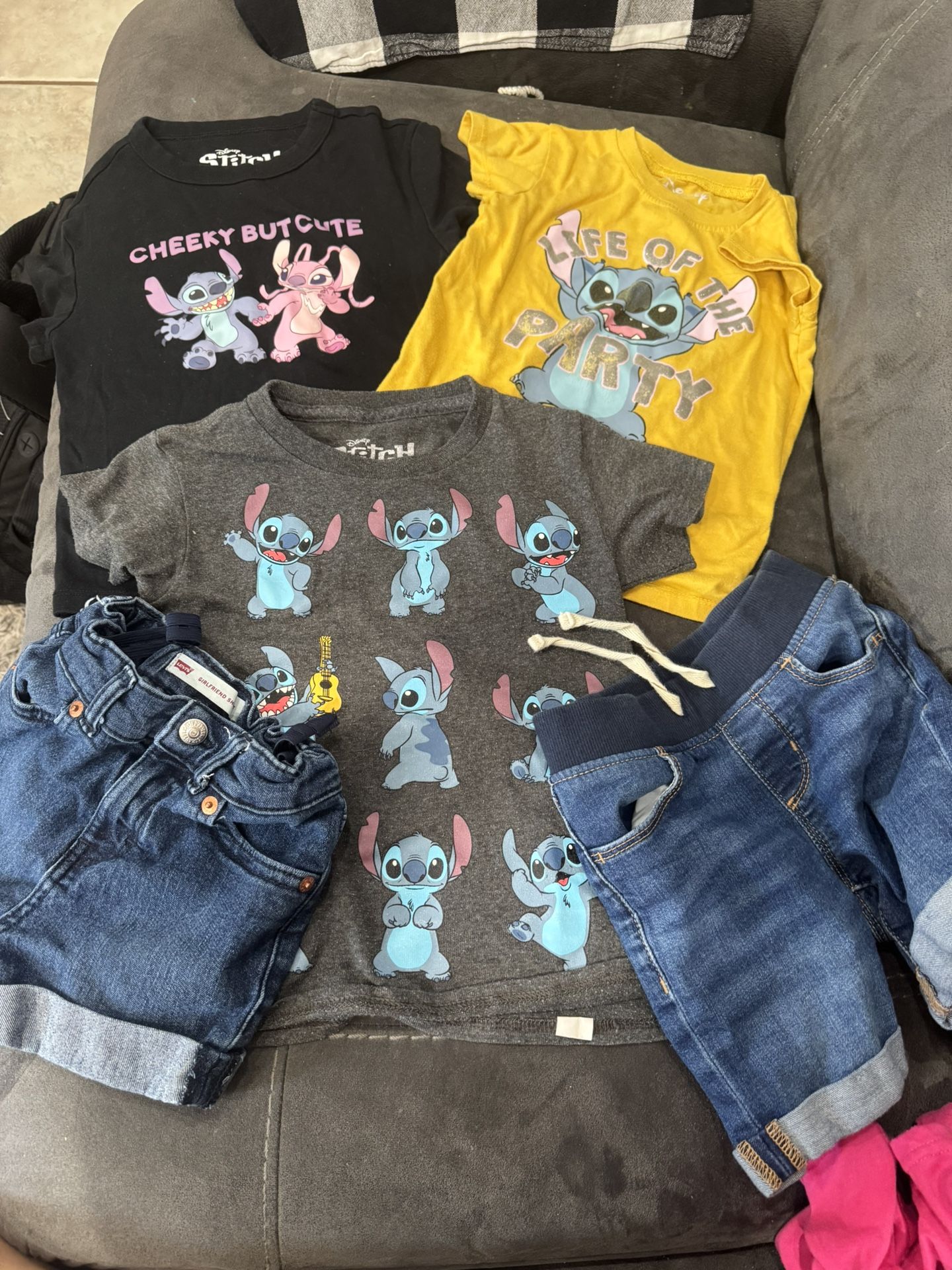 Stitch Bundle Girl Blouse And Shorts