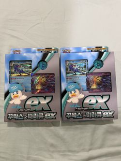 New In Box Pokemon Card Game Starter Deck Set EX Quaxly & Mimikyu Starter Set (Korean)