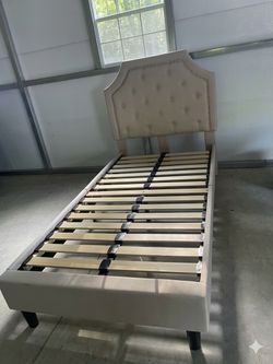 Nice Beige/Cream Twin XL Bedframe