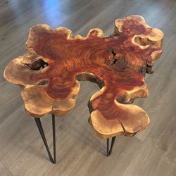 Natural Hand-Crafted Wood Table