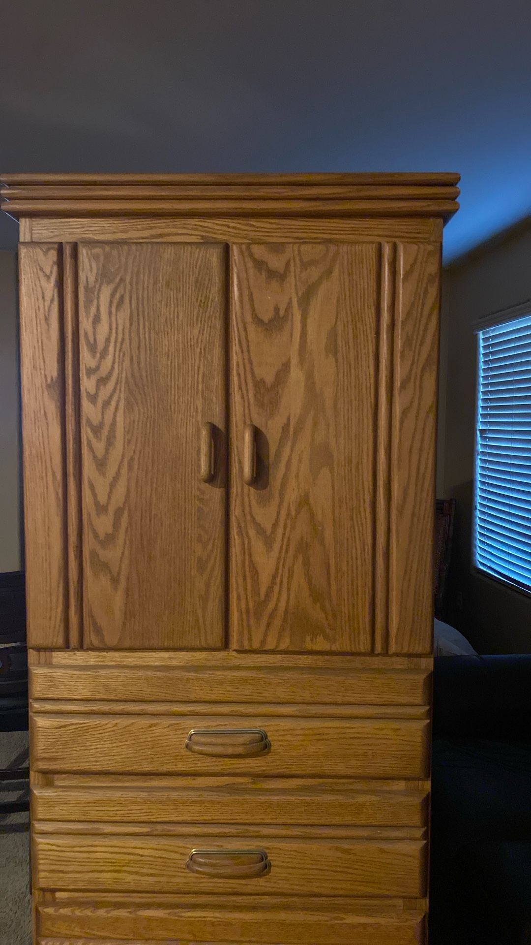 Armoir, Dresser And 2 Night Stands