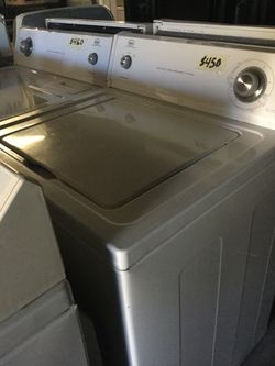 Roper washer and dryer set/ one year warranty/ free delivery and installation