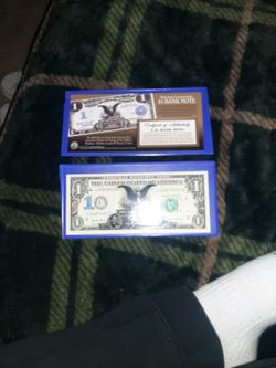 Commemorative Black Eagle $1.00 Bill