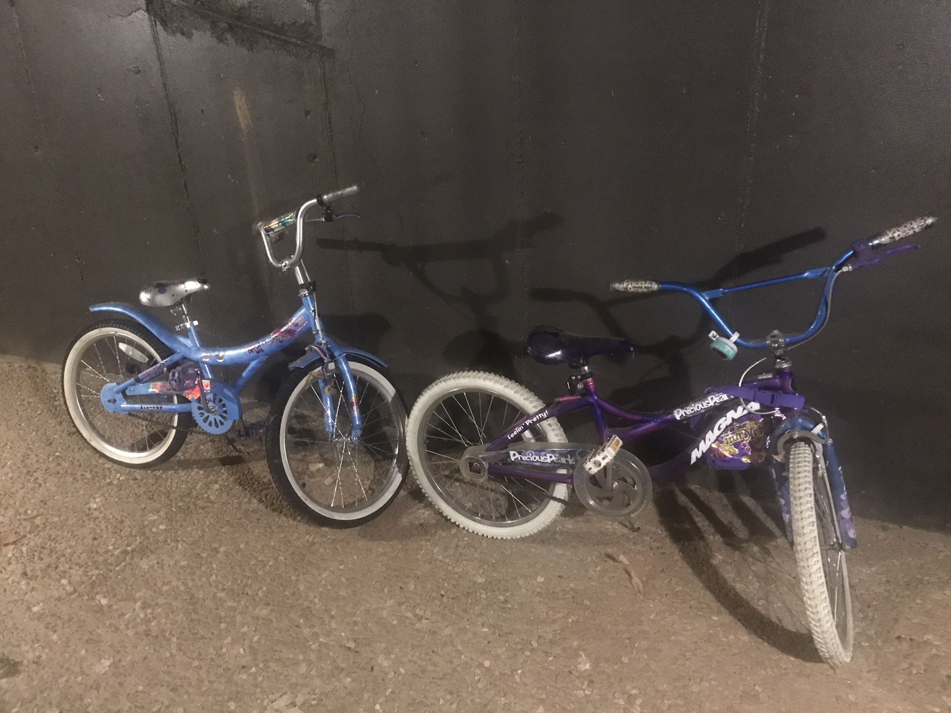Two nice bikes for little girls COVID-19 savers You can’t go anywhere take them outside and let them ride bikes