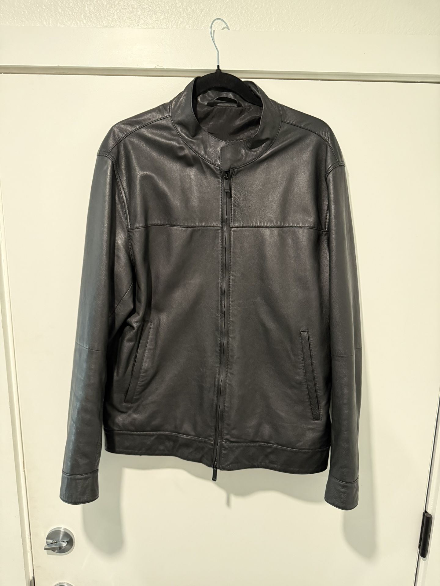 Massimo Dutti Men’s Real Leather Jacket - Size L