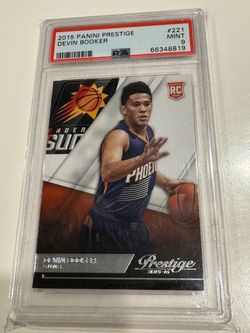Devin Booker 2015 Panini Prestige Rookie Card PSA 9