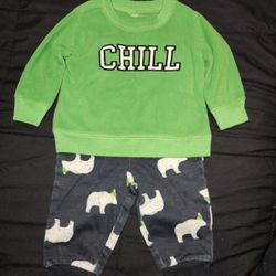 2 Piece Outfit Polar Bears 3-6 Months