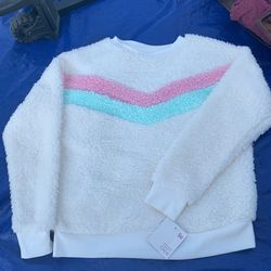New Kids Sherpa Pullover Crew