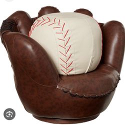 Baseball Chair With Ottoman