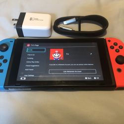 Nintendo Switch With Power Supply And Dock