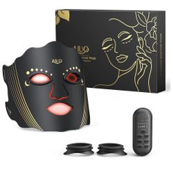 Red Light Therapy for Face, Led Face Mask Light Therapy with Rechargeable Remote, LED Face Mask Light Therapy at Home, Comfortable Red Light Therapy M