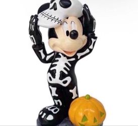 NEW DISNEY MICKEY MOUSE SKELETON COSTUME STATUE