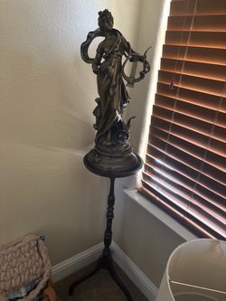 Beautiful copper statue decor