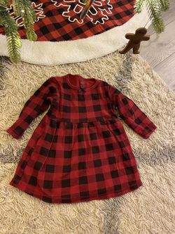 Plaid Toddler Christmas Dress