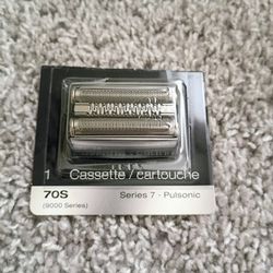 Braun Series 7 70S Men's Electric Shaver Head Original Cassette, Silver. Made in Germany 
New, sealed