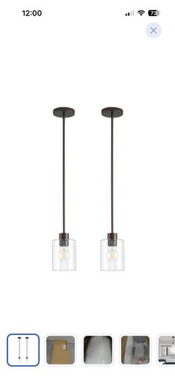 Oil rubbed bronze pendant light