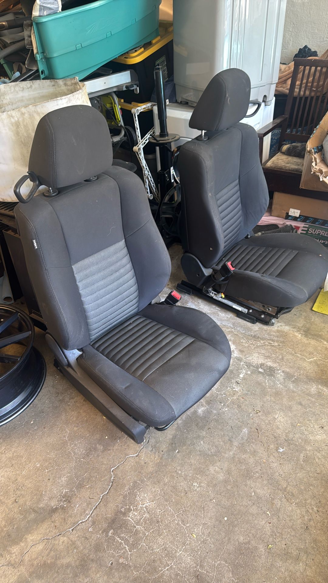 Full Set Dodge Challenger Seats Black Cloth