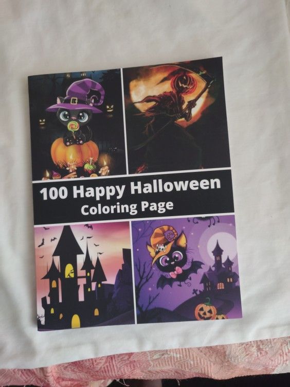 100 Halloween Pictures Coloring Book