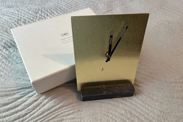 CB2 Modern Desk Clock USED, TESTED, WORKS