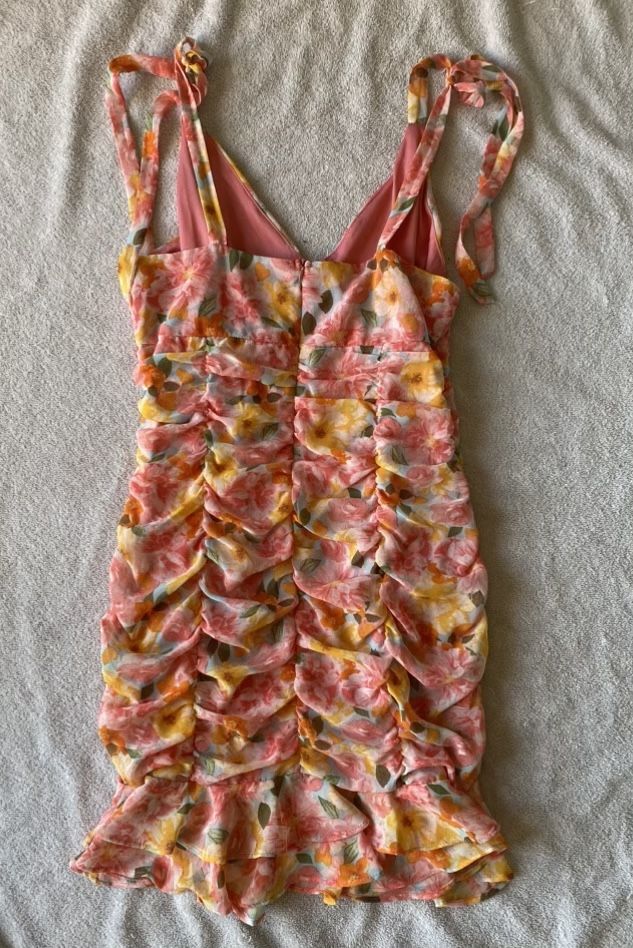 Pink Floral Dress by Lily Rose Juniors Size XS and Medium