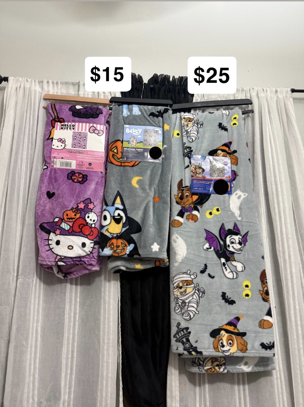 Halloween Character Throw Blankets