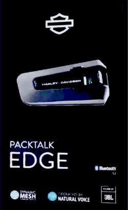 Harley Davidson Cardo Packtalk EDGE Solo Single Bluetooth Intercom Headset