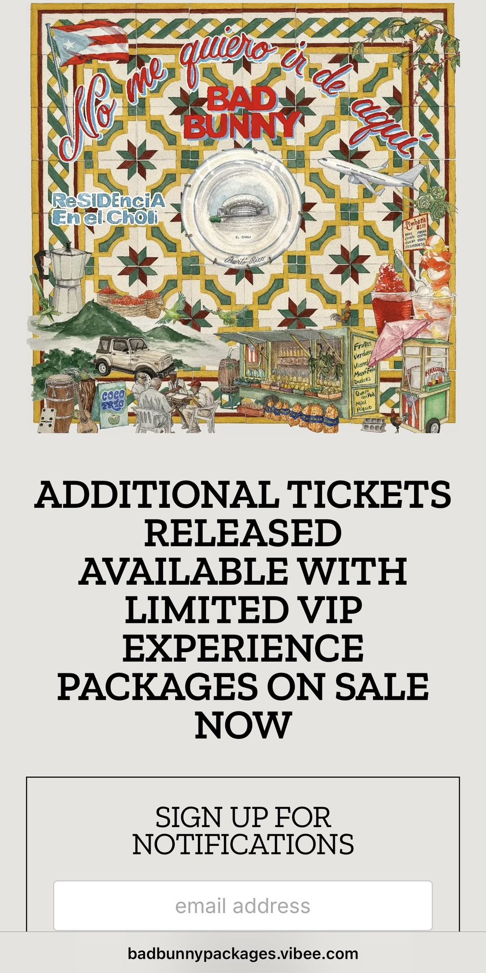 Bad Bunny Puerto Rico Tickets August 16-18 Hotel Included