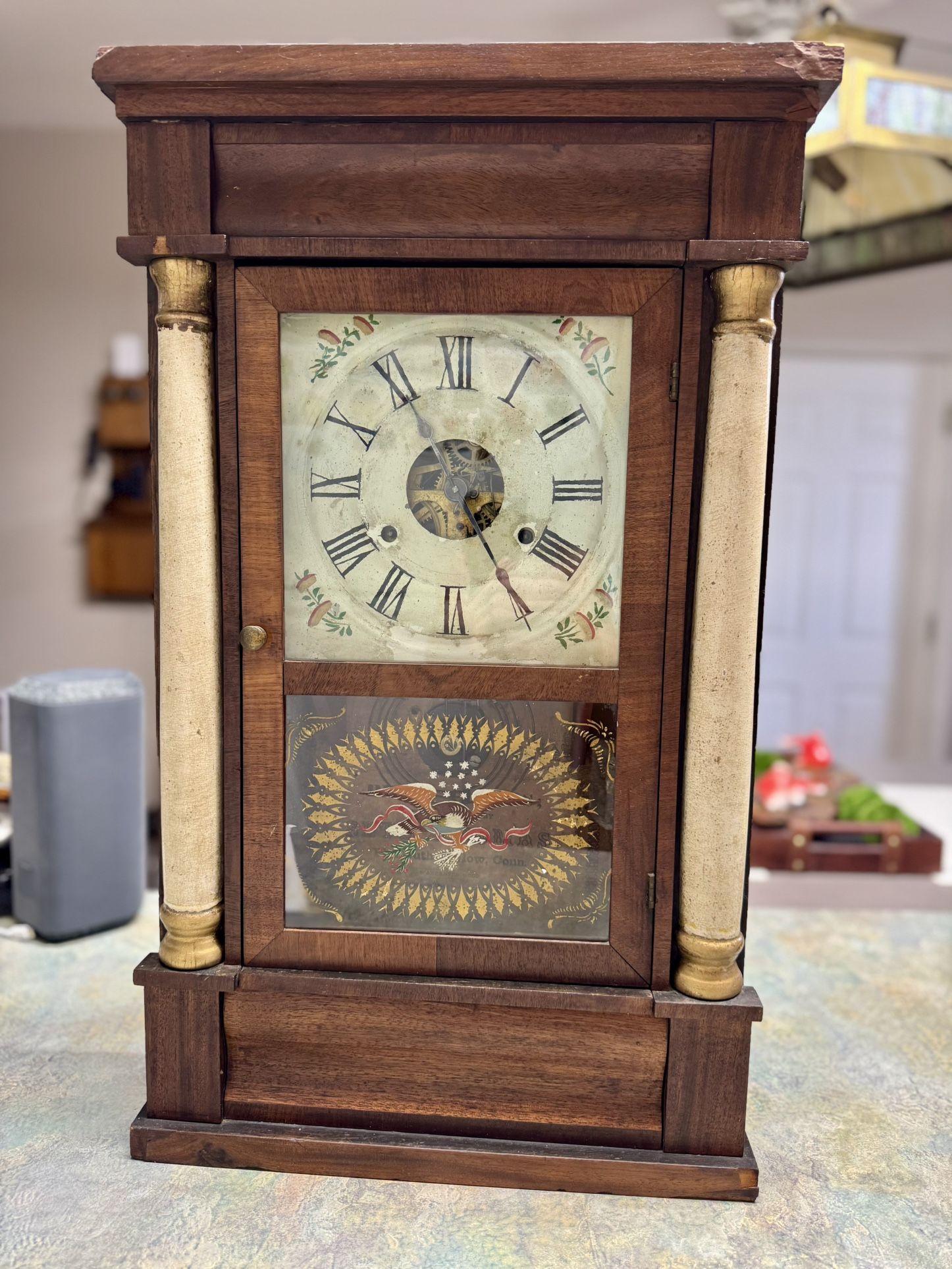 Antique Seth Smith OG Shelf Clock – Mid-1800s