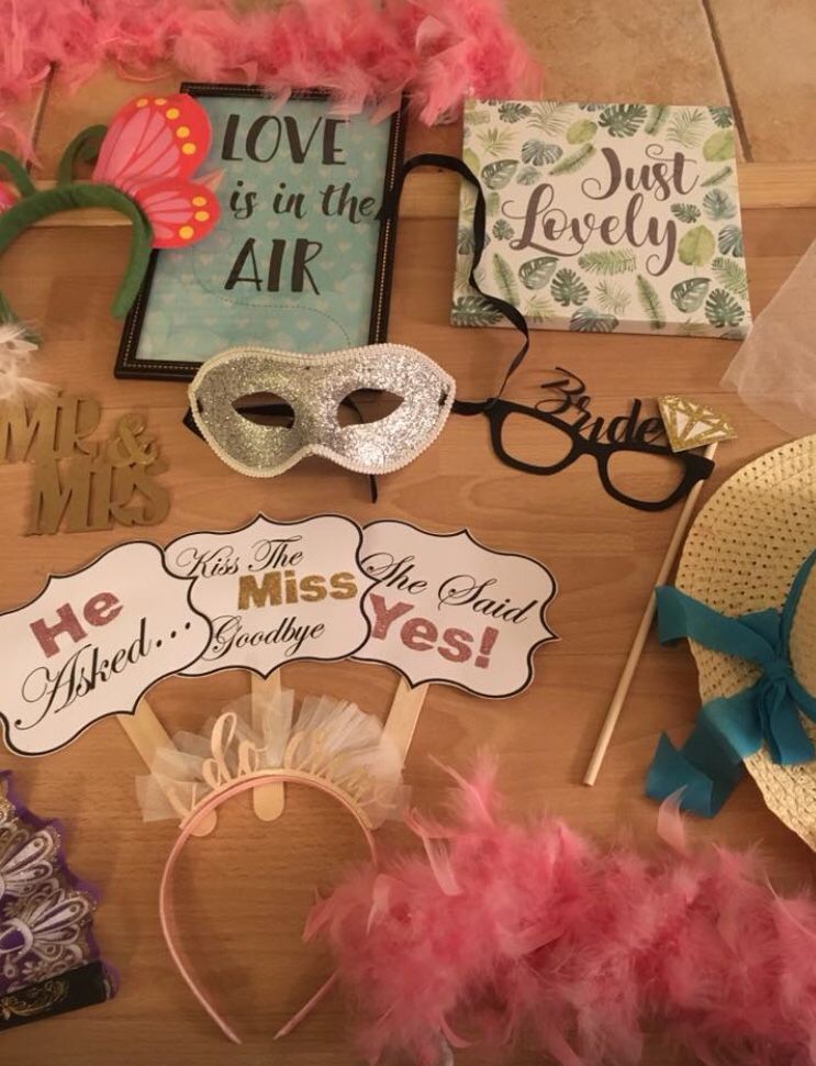 Bridal Shower or Wedding Photo Booth Props