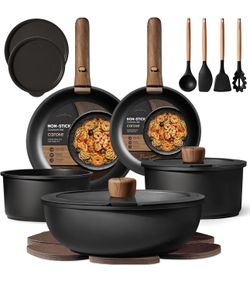 Carote pots and pans non stick