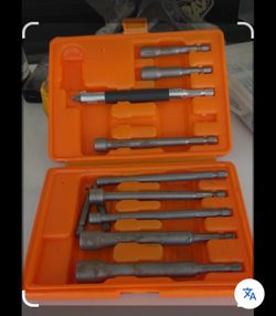 This is a 10-piece SAE T-handle ratchet wrench set
