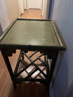 Bamboo end table