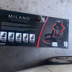 Milano enhanced gaming chair white