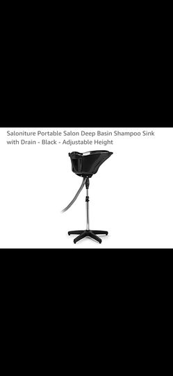 Shampoo sink with drain