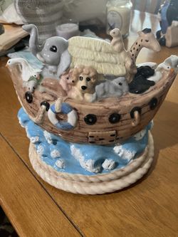 Noah’s Ark Ceramic Statue/Figurine