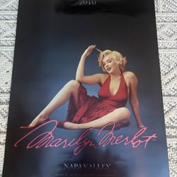 MARILYN MONROE MERLOT WINE POSTER NAPA VALLEY 2010